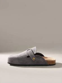 Solecia 男士日常休闲扣带凉鞋 - 灰色 - 查看 3