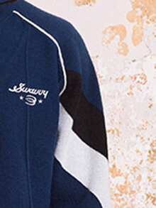 SWAVVY Cárdigan de manga larga de punto de moda para hombre, otoño e invierno - Azul Marino - Ver 7