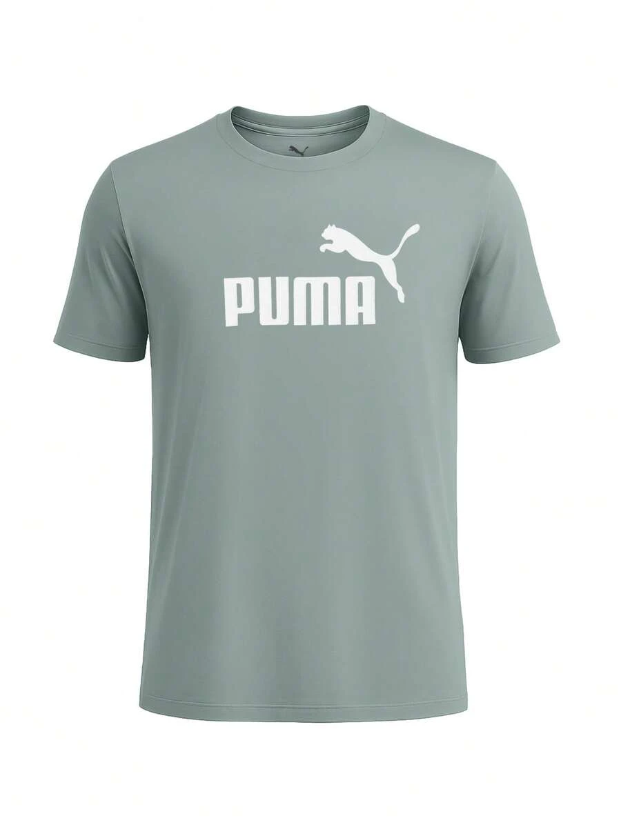 Puma ESS No Logo Women T-Shirt Green Moon - Green - View 1
