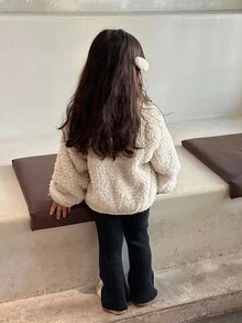 DAZY 女宝宝撞色韩版刺绣休闲常规夹克秋冬