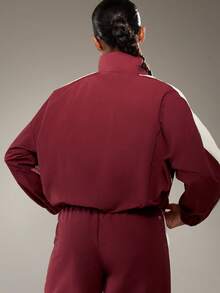 MISSGUIDED Half Zip Track Jacket With Contrast Panel Details For Casual Streetwear Christmas