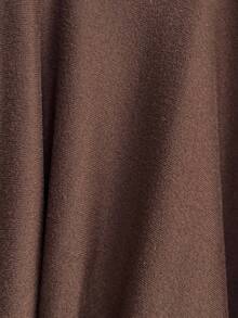 SHEIN Unity Women's Brown Leopard Print Off Shoulder Tight Long Sleeve Backless T-Shirt,90s Themed Retro Club Night,Shades Of Brown,Autumn Fashionable Tee - Multicolor - View 8