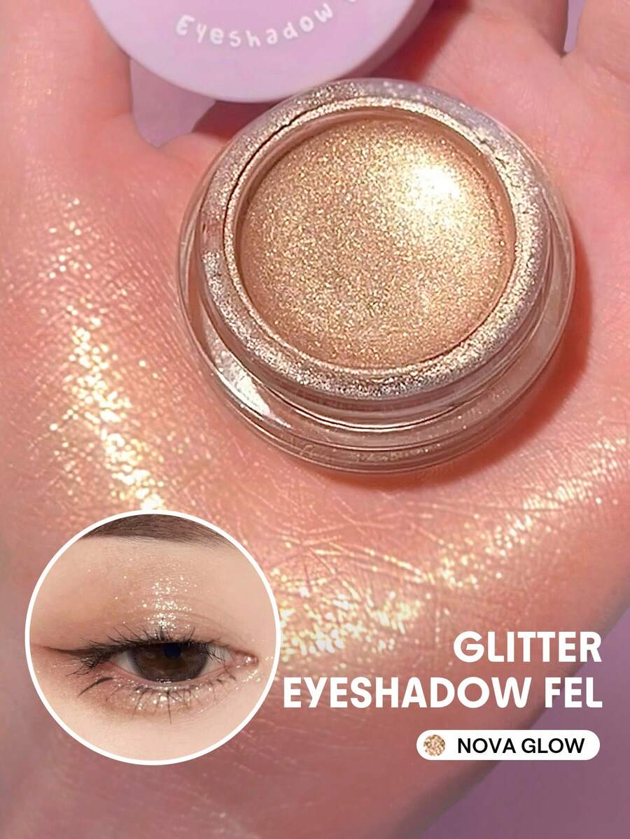 SHEGLAM Jelly Wow 眼影 Pop-Nova Glow 持久閃光眼影凝膠高光月光閃光超級色素易於佩戴的奶油色光滑眼影棕色 眼影 品牌 美容 化妝 化妝品 適合女性與女孩 完美搭配冬季 Y2K 時尚 流行 生日禮物 假期 派對準備就緒 最佳顏色