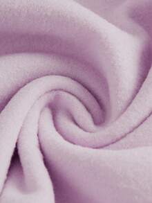 SHEIN 2 件套年轻女孩街头风格运动时尚基本款连帽衫和喇叭裤紫色运动服，长袖连帽衫和喇叭裤