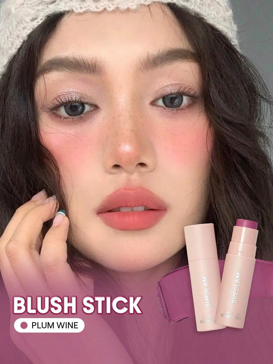 SHEGLAM Snatch 'N' Blush Stick-梅子酒奶油腮紅防水持久高顯色不褪色不油膩亮澤持久女士美容彩妝派對腮紅 品牌 美容 化妝 化妝品 適合女性與女孩 完美搭配夏季春季 Y2K 時尚 流行 生日 母親節禮物 假期 派對準備就緒 最佳顏色 - Plum Wine - 查看 1