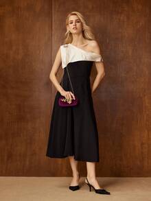 MOTF PREMIUM BOLSO DE MANO DE CENA DE MODA ROJO VINO PARA DAMAS, PERFECTO PARA COMBINAR CON LA FIESTA DE LA NOVIA - Burdeos - Ver 9