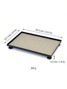 1 件北欧风格皮革珠宝收纳盒、化妆品收纳托盘、家居装饰配件、矩形白色编织皮革盘，适用于客厅、浴室、节日