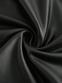 Slaydiva Women's Casual Sexy Ruched Waist Fitted Black Tank Top, Sexy - Black - View 5