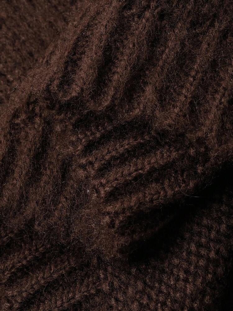 Women's Sleeveless Cardigan Sweater Vest, Brown, Autumn/Winter New Arrival