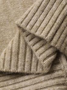 DAZY Loose Batwing Sleeve Sweater Fall/Winter School - Khaki - View 7