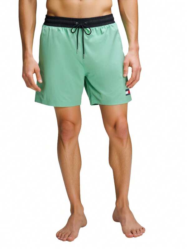 Tommy Hilfiger Heritage Mid Length Men's Swim Shorts Fort Green