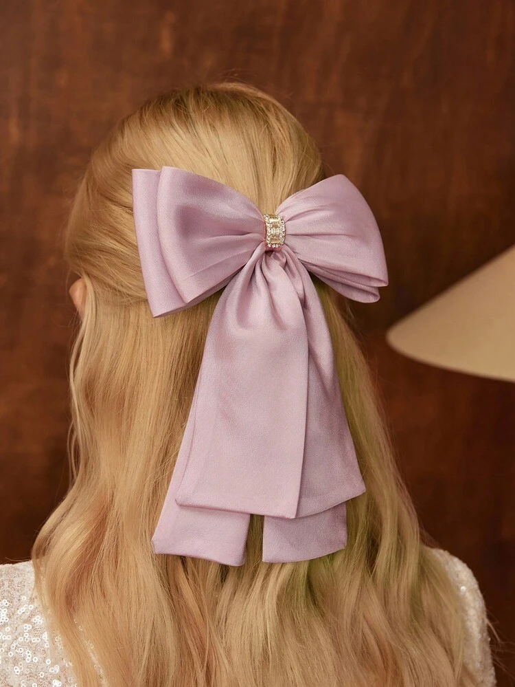 EXTRA LARGE DOUBLE LAYERED BOW HAIRCLIP