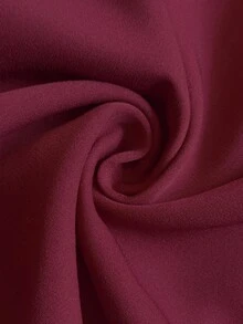 Roveilla 大码女式优雅法式浪漫复古办公室通勤街头风格下午茶派对感恩节返校方领 A 字长袖超长连衣裙，腰带蝴蝶结和泡泡袖 - 紫紅色 - 查看 8