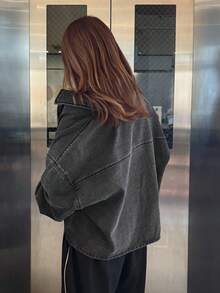 FRIFUL 女士休闲牛仔拉链夹克