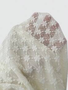 Selianne Fashionable New Oblique Shoulder Lace Sexy Lace Long Sleeve Women T-Shirt - Apricot - View 7