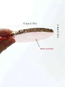 1pc Jewelry Display Tray With Metal Trim, ABS Jewelry Showcase Tray For Necklaces, Bracelets, Rings, Earrings Back To School