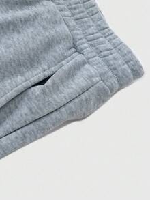 PAVTROS Manfinity Streetrush 2 件男士街头服饰和运动套装，反光火焰图案针织运动衫连帽夹克和松紧腰运动裤，奢华水钻点缀发光火焰设计，适合时尚造型、街头服饰、休闲户外、休闲、运动、旅行、男女通用、节日礼物、男友礼物、秋冬服装 - 淺灰色 - 查看 6