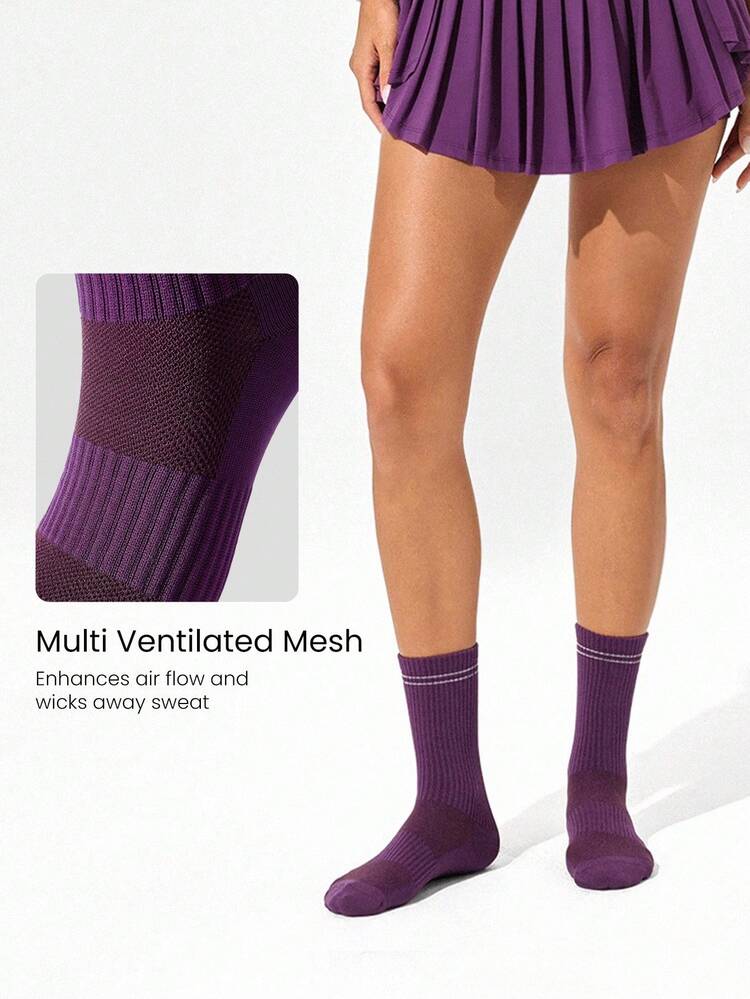 3 pares de calcetines de entrenamiento, trabajo y carrera con ventilación de malla, sin costuras, con soporte de arco y comodidad suave