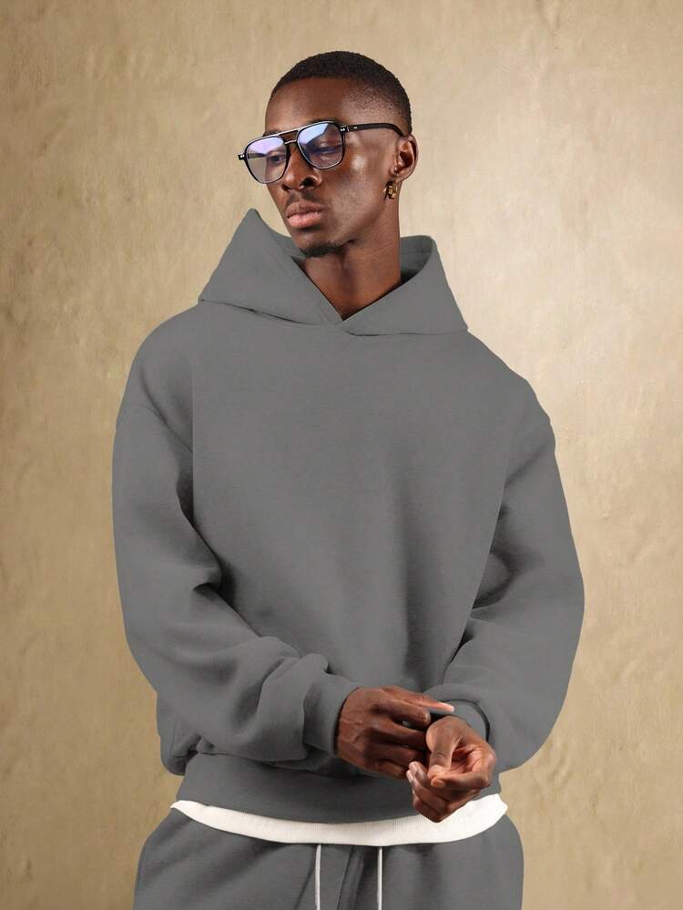 Essential Oversized Pullover Hoodie With Fleece Lined Interior