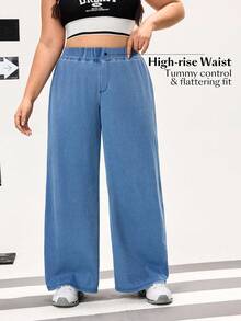 Flexra 大码女式弹力休闲牛仔裤