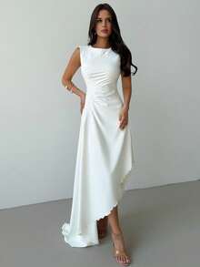 Women Midi Dresses - 白色的 - 查看 2