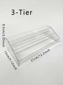 1 件亚克力化妆品收纳盒 7 层透明化妆品展示架桌面收纳架，用于指甲油眼影口红护肤品，透明梳妆台收纳盒，带抽屉，可堆叠