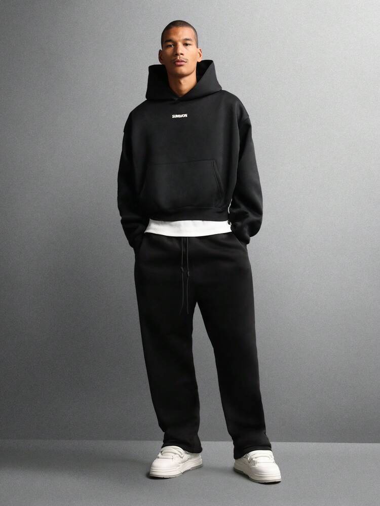 Brooklyn Bridge Print Hoodie With Centre Pocket