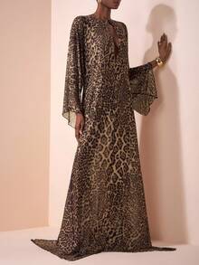 Zivah In The Early Autumn Of  Summer, New Music Festivals, Easter, St. Patrick's Day, Western Style, Nomadic Style, Attending Birthday Parties, Graduation Season, College Style, Students' Daily Wear For Leopard Print - Multicolor - View 3