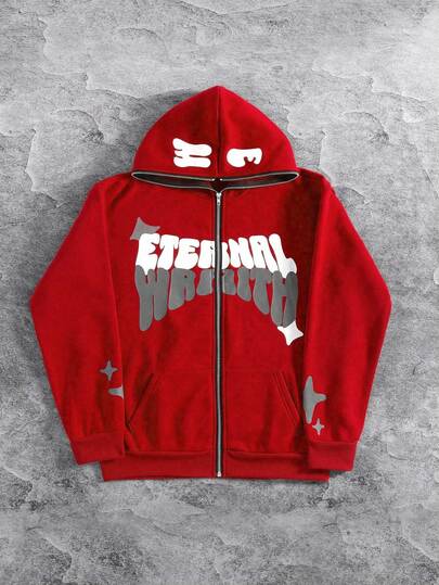 Manfinity EMRG Loose Fit Men's Hooded Sweatshirt With Thermal Lined, Fall Winter