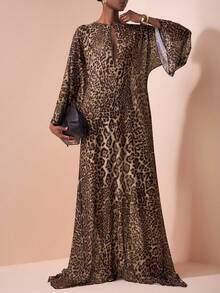 Zivah In The Early Autumn Of  Summer, New Music Festivals, Easter, St. Patrick's Day, Western Style, Nomadic Style, Attending Birthday Parties, Graduation Season, College Style, Students' Daily Wear For Leopard Print - Multicolor - View 4