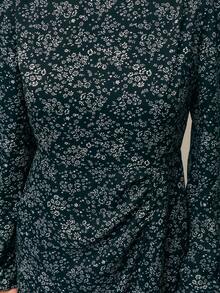 Nöista NÖISTA Elegant Floral Dress Is A Standout Choice For Festive Nights And Stylish Celebrations. Featuring Long Sleeves And A Modern Side Slit, It Offers A Balance Of Elegance And Feminine Charm-Ideal For Civil Ceremonies, Outdoor Gatherings, Or Evening Parties. The Floral Print Brings A Fresh, Country-Inspired Touch To Any Chic Occasion.