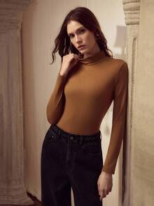 MOTF PREMIUM JEANS DE PIERNA ANCHA CON CINTURA DE CABLE - Negro - Ver 5