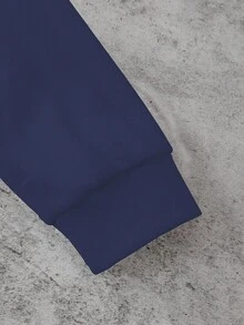 1 Set de Bebé Niño Casual Lindo Estampado de Dinosaurio de Dibujos Animados Conjunto de Sudadera Cuello Redondo y Pantalón de Chándal, Otoño/Invierno - Multicolor - Ver 6