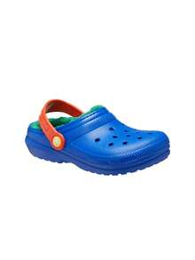 Crocs Classic Toddlers' Lined Slipper Blue Bolt / Multicolor CR207009 - Multicolor - View 2