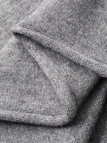 DAZY Grey Loose Casual Long Short Sleeve Sweater Dress For Women, Autumn/Winter Summer Women Dresses Sundress Maxi Dress - Grey - View 8
