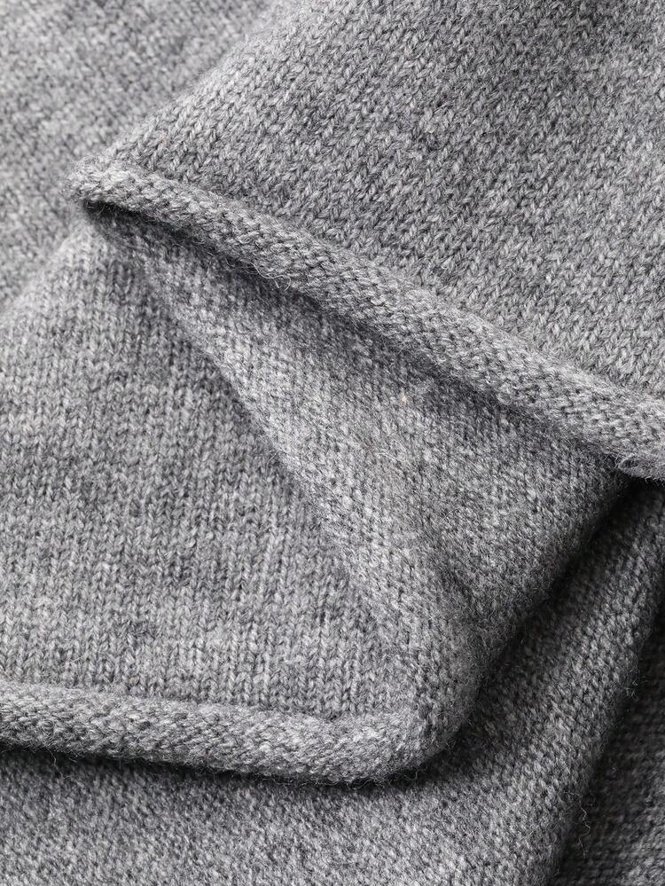 Grey Loose Casual Long Short Sleeve Sweater Dress For Women, Autumn/Winter Summer Women Dresses Sundress Maxi Dress