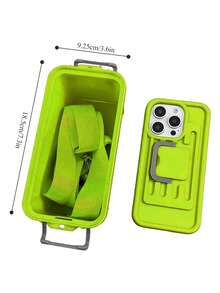Zazumi 1PC  Phone Case Creative Storage Box Can Be Worn Across The Body For Outdoor Use, Plastic Material Is Lightweight. - Multicolor - View 9