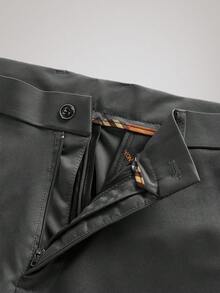 Officeau Herren atmungsaktive, weiche gerade geschnittene lässige Hosen, locker und einfach, formelle Businesshose, Herbst, Winter, Herrenhose im Stil des alten Geldes