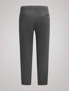 Officeau Herren atmungsaktive, weiche gerade geschnittene lässige Hosen, locker und einfach, formelle Businesshose, Herbst, Winter, Herrenhose im Stil des alten Geldes