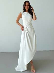 Women Midi Dresses - 白色的 - 查看 5