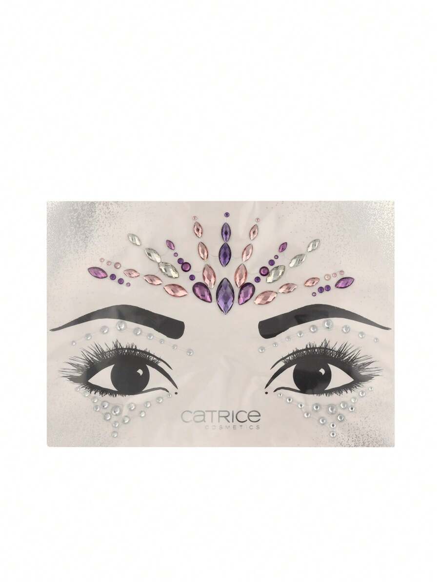 Pearl Glaze Face Jewels 1 Pc - White - View 1