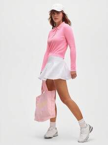 Eassivo Damen Regular Fit Langarm Poloshirt