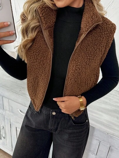 Easowa Women's Casual Solid Color Sleeveless Vest, Basic Everyday Outerwear Sherpa Vest Brown Sweater Vest Fall Vest Women Vest Teddy Vest Fall For Women Casual Airport For Women Fall For Women Autumn Fall For Women Autumn For Women Autumn For Women Women's Winter Winter Going Out Tops For Women Going Out Tops For Going Out Going Out Top Winter Winter For Women Women's Winter Sweater Women's Winter New Year New Year Women's Casual For Women Going Out Tops For Women Going Out Winter For Women Autumn For Women Going Out Chic Women's Christmas Women's Christmas Christmas For Women Christmas For Women Winter Coat Women's Winter Going Out Tops Going Out Tops For Women Going Out Country Style For Women Female Country Look Country For Women Fall For Women Autumn Fall