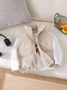 SHEIN 女宝宝秋冬可爱百搭保暖无袖外套