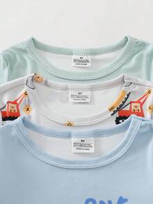 Back To School Fashion  Young Boys Pajamas Snug Fit Fall Winter - Multicolor - View 5