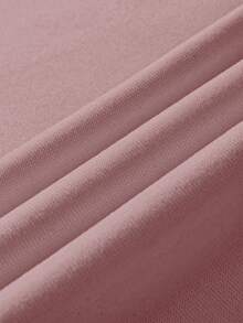 EMERY ROSE Plus Size Women's Letter Printed Hot Selling Draw Rope Sweatshirt Winter Fall Autumn - Dusty Pink - View 3