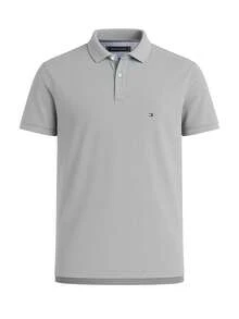 Tommy Hilfiger 1985 Regular Fit Men's Polo Shirt Medium Grey Heather - Grey - View 1