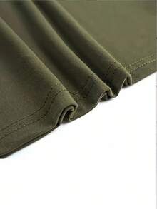 Maweii Women's Casual T-Shirt - "It's Never Luck It's Always God" Camouflage Print White Short Sleeve Top, Round Neck, Machine Washable, All-Season Comfort, Motivational Apparel, Easy Care Clothing - Olive Green - View 3