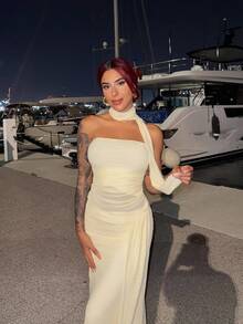 女士日常两件套服装 - 黃色 - 查看 5