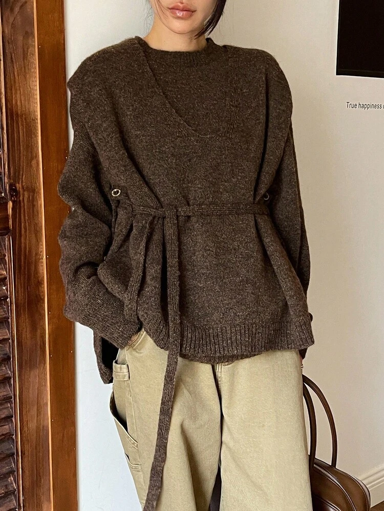 Women Sweater Co-Ords Fall Business Casual Woman